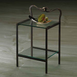 table de chevet fer forge