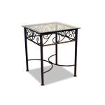 table de chevet fer forge