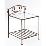 table de chevet fer forge
