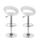 tabouret de bar blanc x 2 rio