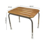 tabouret de douche bois