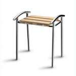 tabouret de douche bois