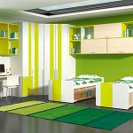 armoire chambre verte