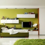 armoire chambre verte