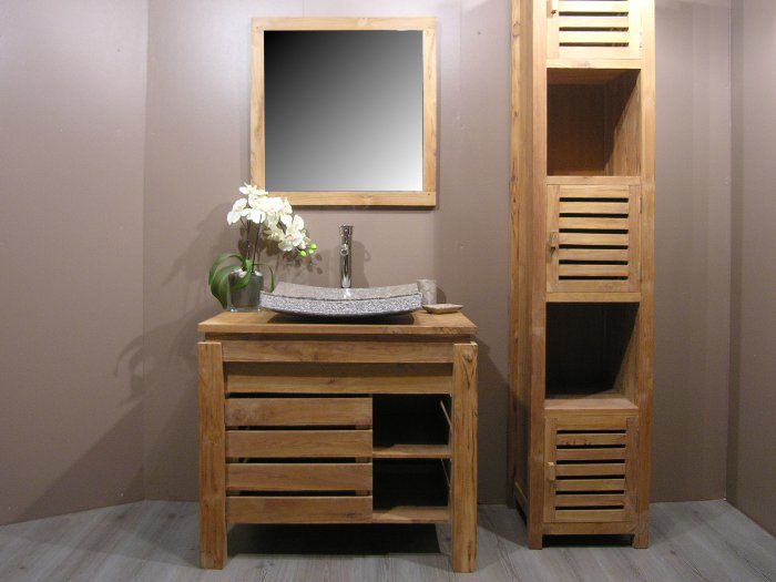 armoire salle de bain galet