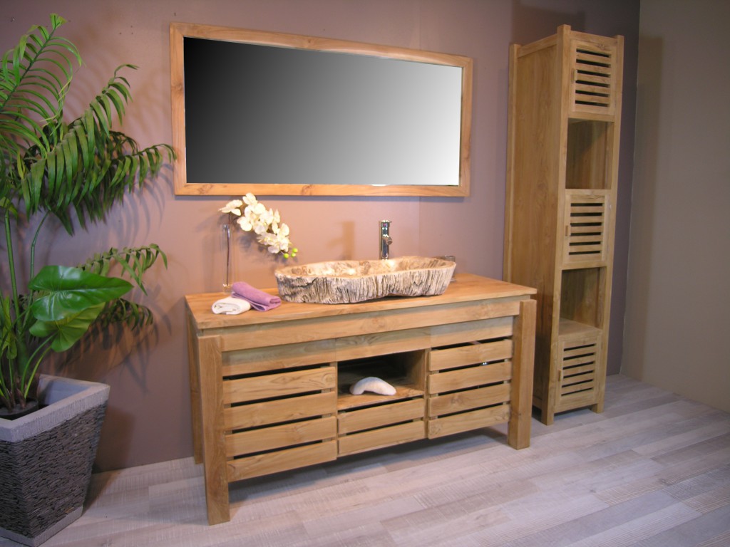 armoire salle de bain galet