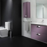 armoire salle de bain violet
