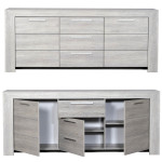 buffet bas gris clair