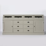 buffet bas gris clair