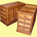 caisson de bureau en teck