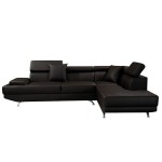 canape d'angle noir cdiscount