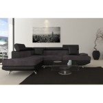 canape d'angle noir cdiscount