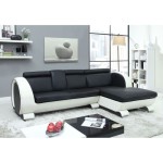 canape d'angle noir cdiscount