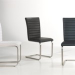 chaise de salle a manger grise et blanc