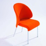 chaise de salle a manger orange