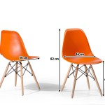 chaise de salle a manger orange