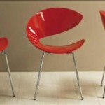 chaise de salle a manger orange