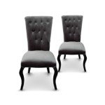 chaise salle a manger gris anthracite