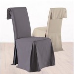 housse de chaise gris anthracite