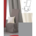 housse de chaise gris anthracite
