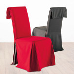 housse de chaise gris anthracite