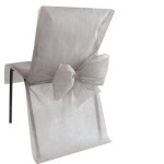 housse de chaise grise mariage