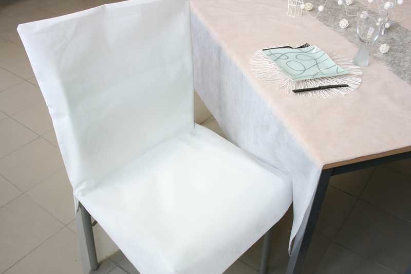 housse de chaise mariage blanc