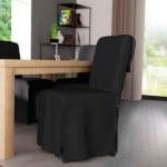 housse de chaise noir pas cher