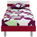 lit 1 personne rouge