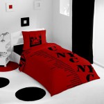 lit 1 personne rouge