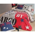 lit 1 personne rouge