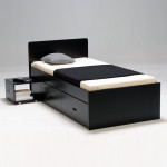 lit une personne avec tiroir rangement