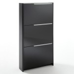 meuble chaussure noir laque pas cher