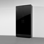 meuble chaussure noir laque pas cher