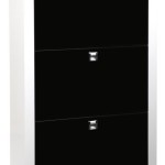 meuble chaussure noir laque pas cher