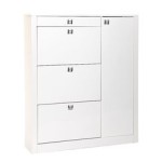 meuble chaussure noir laque pas cher