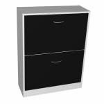 meuble chaussure noir laque pas cher