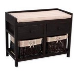 meuble chaussure osier