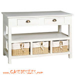 meuble chaussure osier