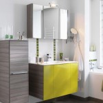 meuble salle de bain jaune