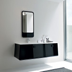 meuble salle de bain noir
