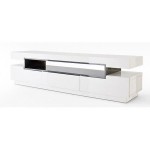 meuble tv bas design blanc