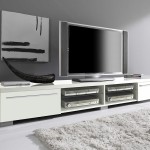 meuble tv bas design blanc