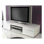 meuble tv bas design blanc