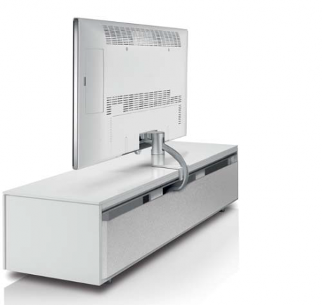 meuble tv haut de gamme blanc