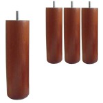 pieds de lit merisier