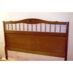 pieds de lit merisier