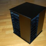 rangement cd tournant