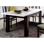 table a manger wenge et verre