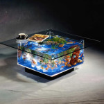 table basse aquarium